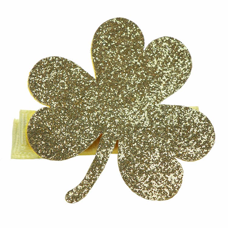 Glitter Shamrock Clip
