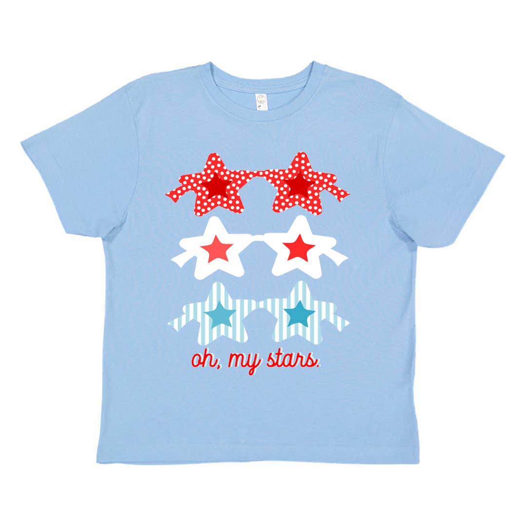 Patriotic Sunnies | Girls 4th of July Tee