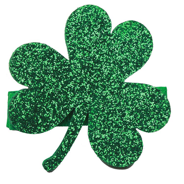 Glitter Shamrock Clip