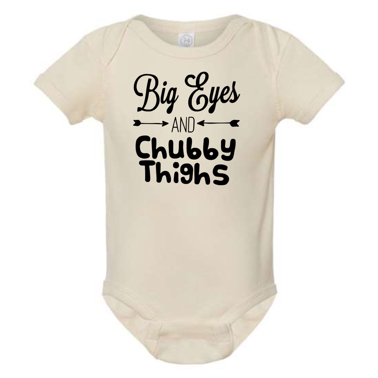 dkhandmade - BIG EYES AND CHUBBY THIGHS BABY ONESIE