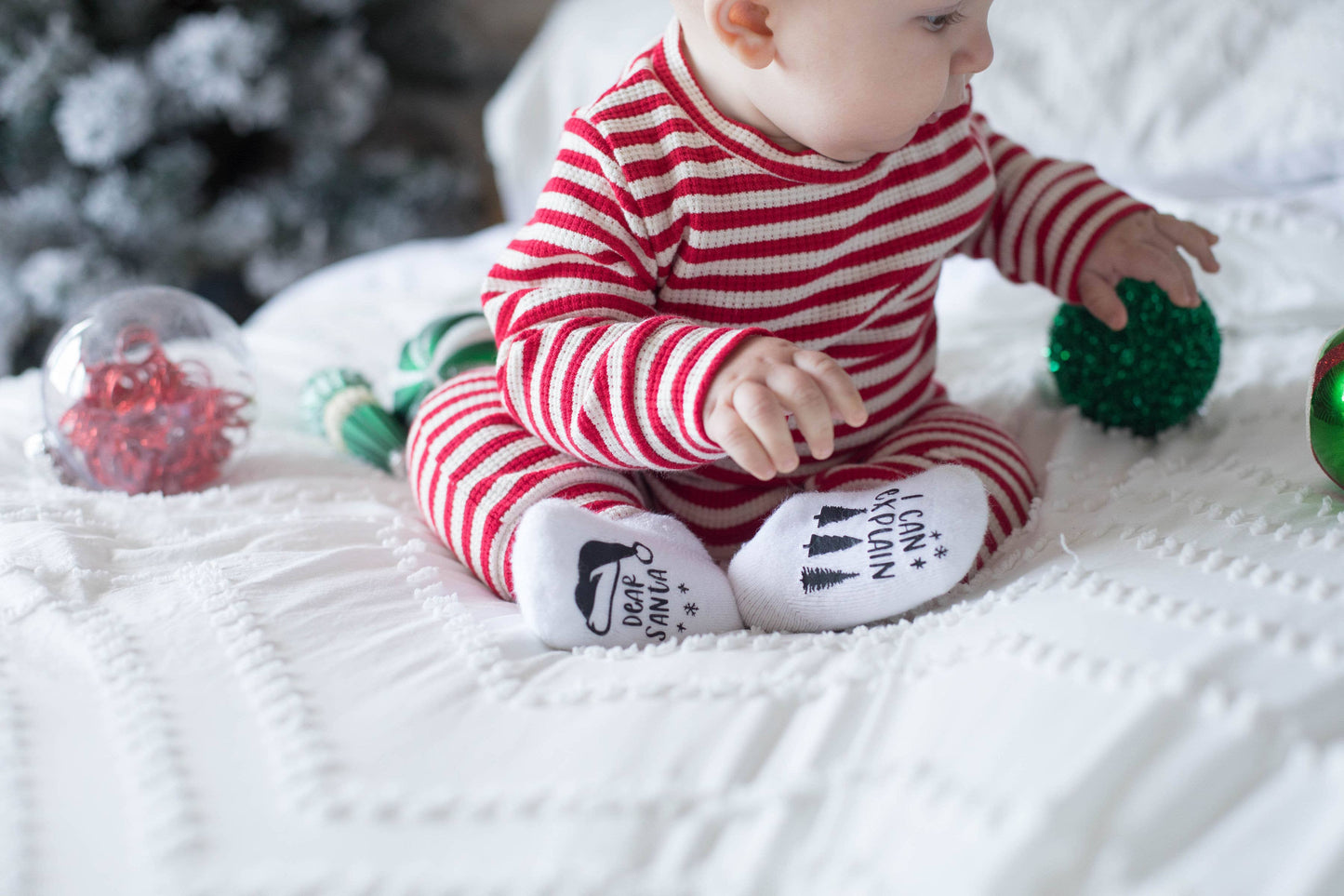 Dear Santa I Can Explain Christmas Socks