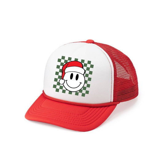 Santa Smiley Christmas Trucker Hat