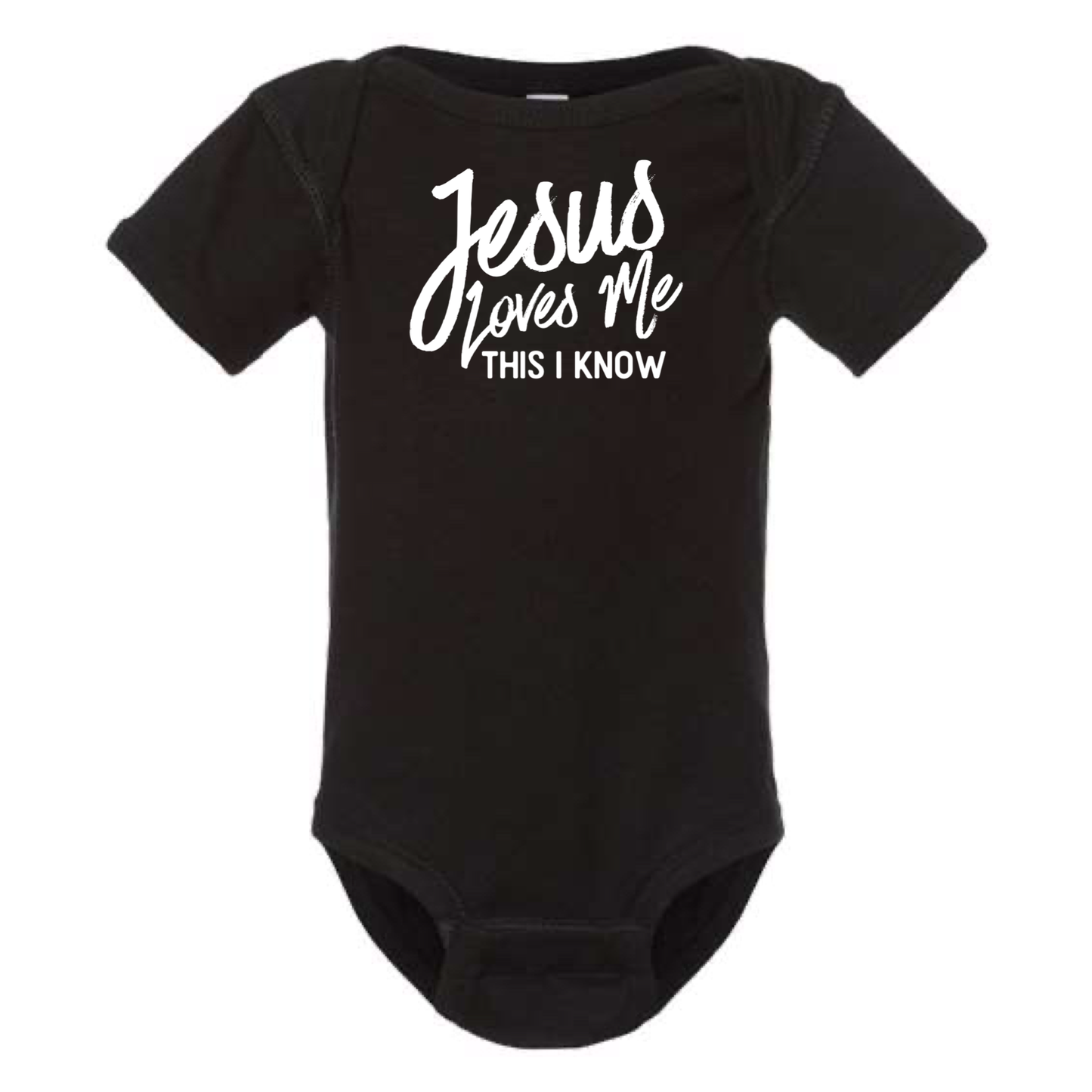 dkhandmade - JESUS LOVES ME THIS I KNOW BABY ONESIE