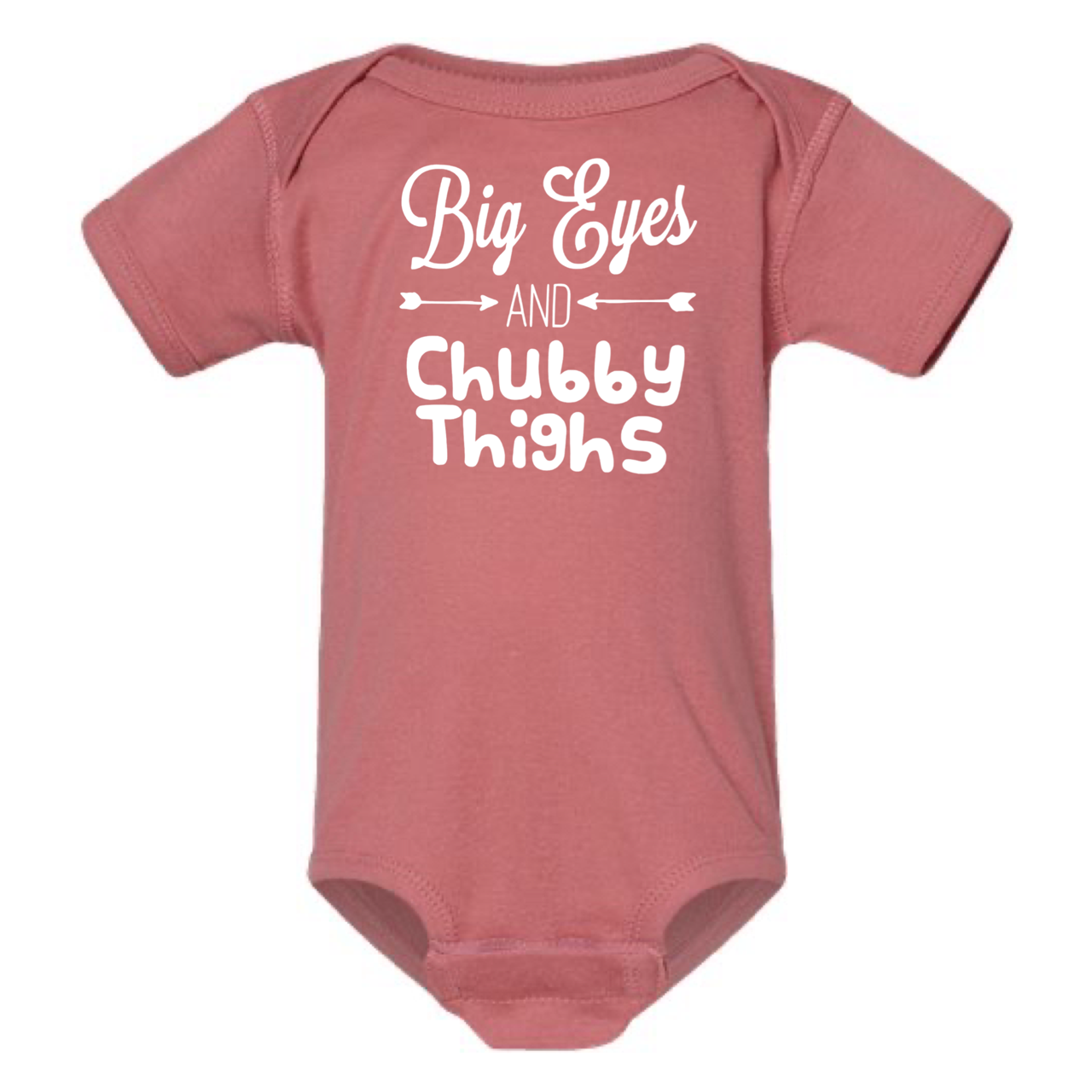 dkhandmade - BIG EYES AND CHUBBY THIGHS BABY ONESIE