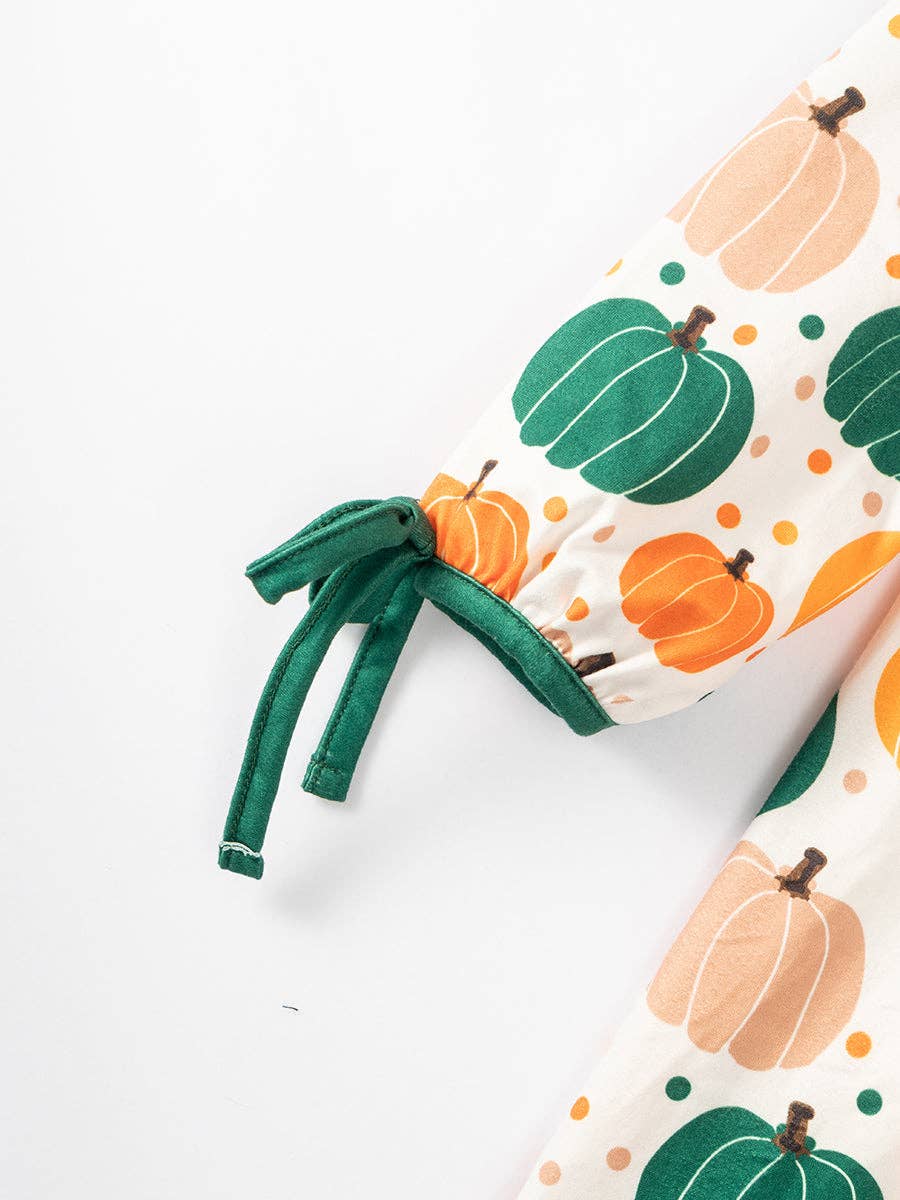 Pumpkin Print Dress