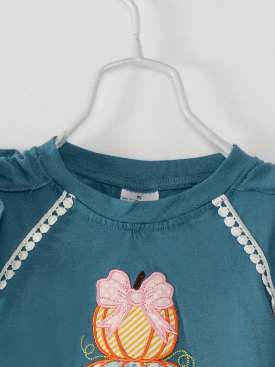 Blue Pumpkin Ruffle Girl Pant Set