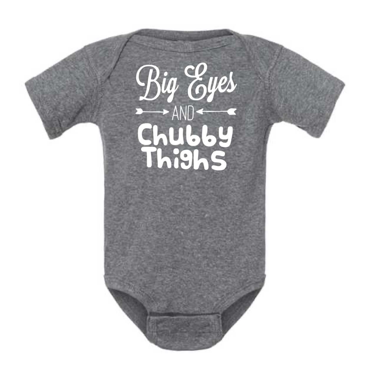 dkhandmade - BIG EYES AND CHUBBY THIGHS BABY ONESIE