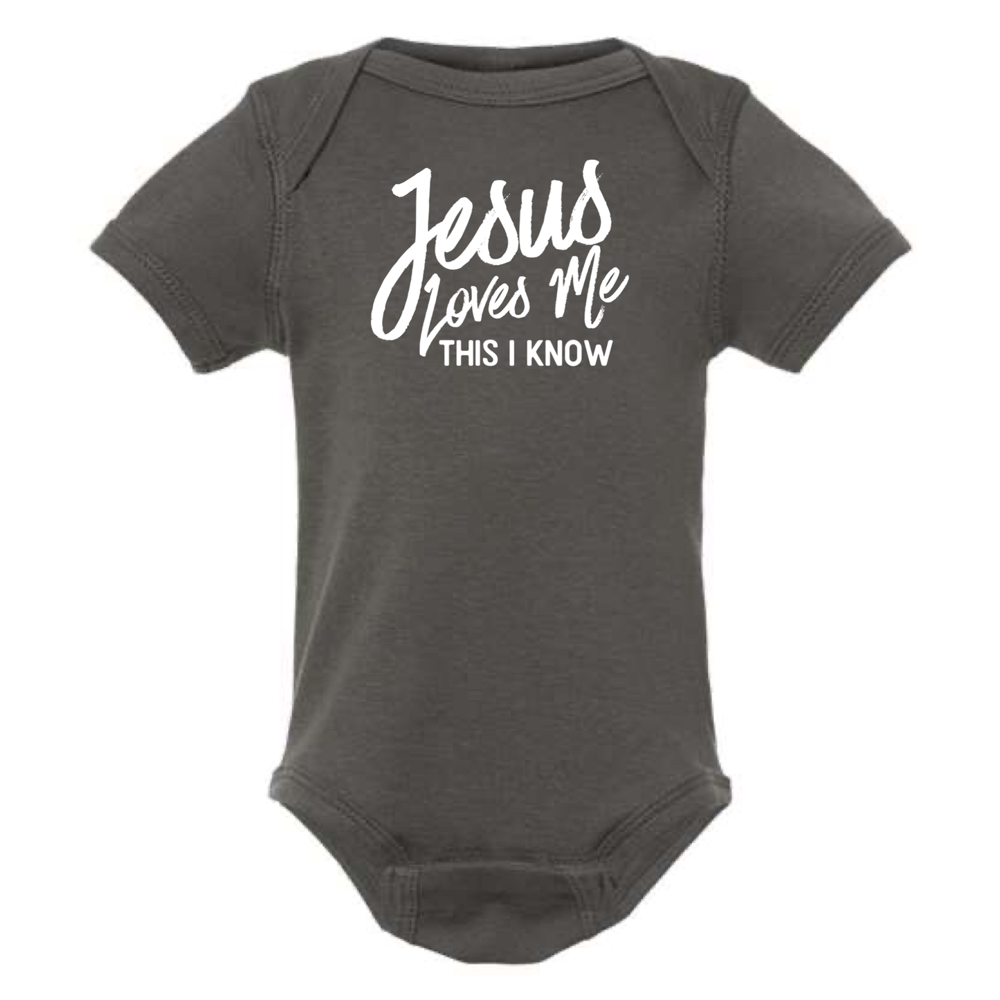 dkhandmade - JESUS LOVES ME THIS I KNOW BABY ONESIE