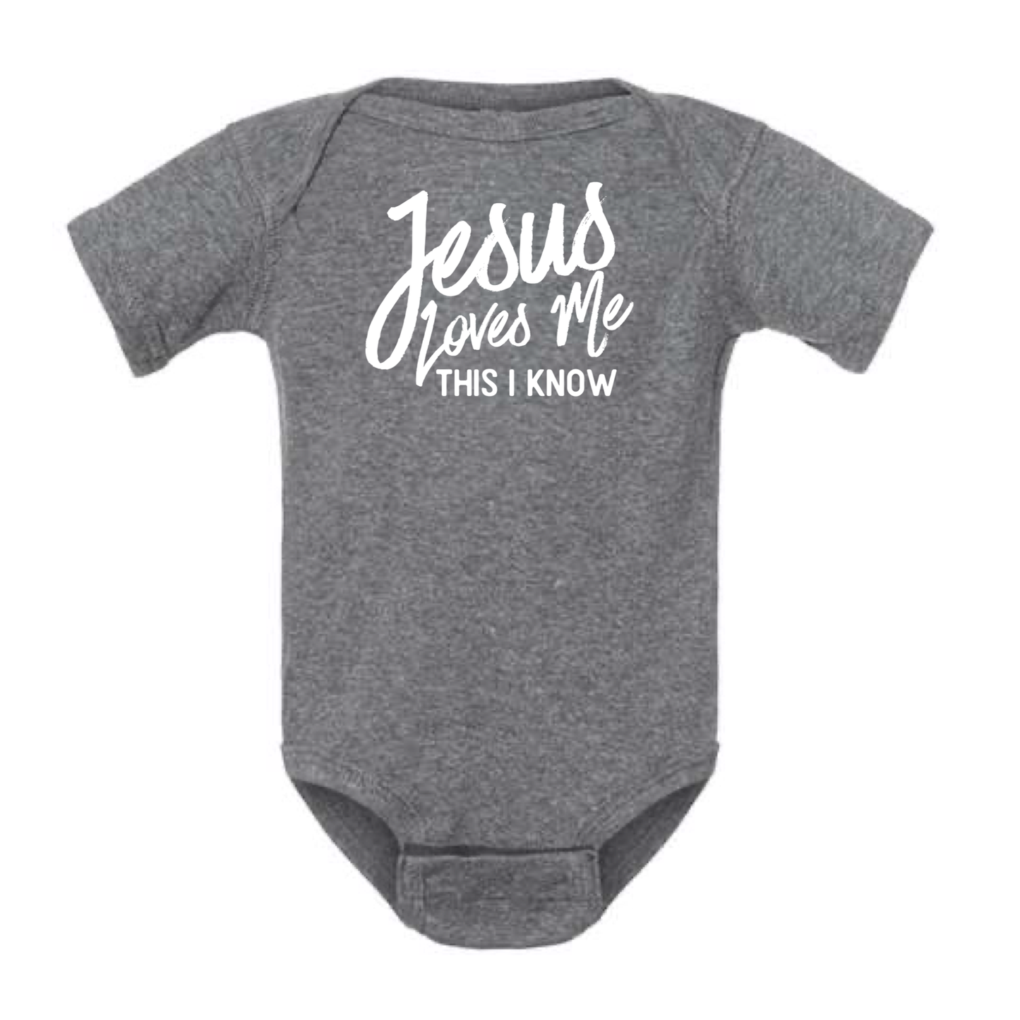 dkhandmade - JESUS LOVES ME THIS I KNOW BABY ONESIE