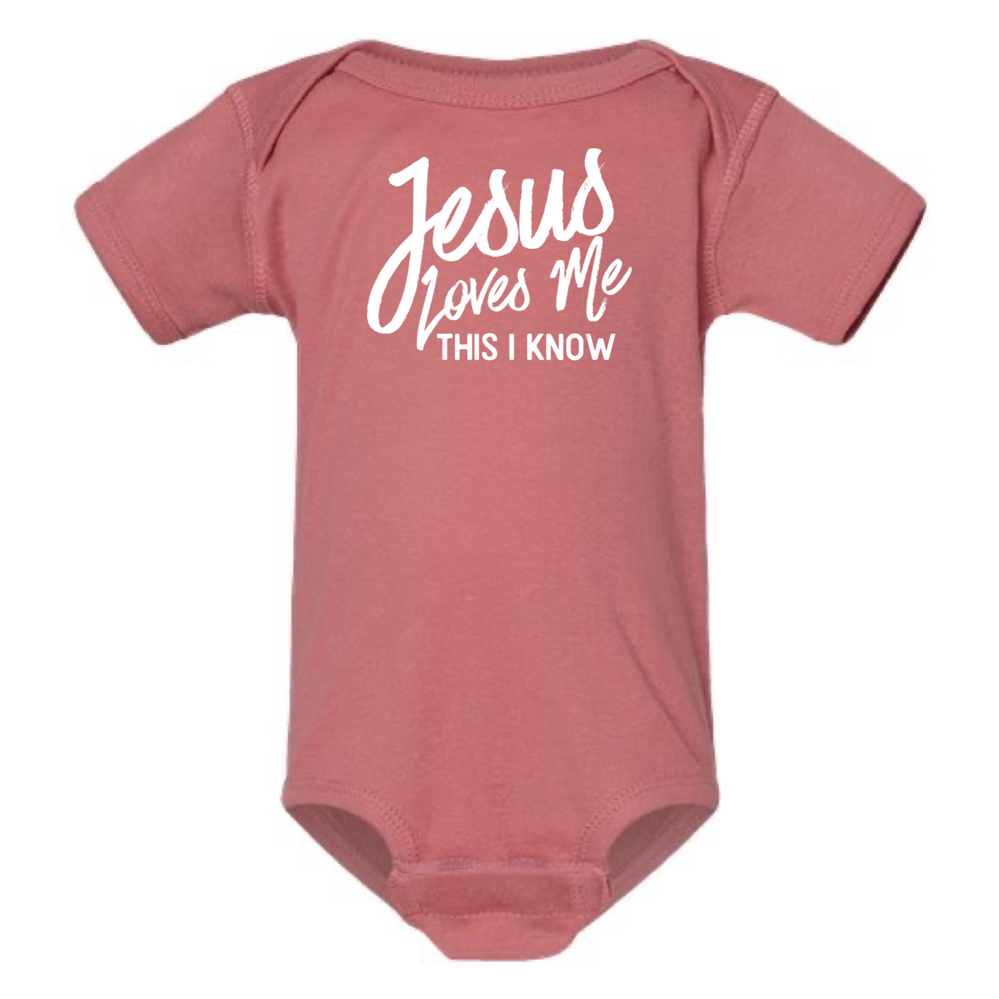 dkhandmade - JESUS LOVES ME THIS I KNOW BABY ONESIE