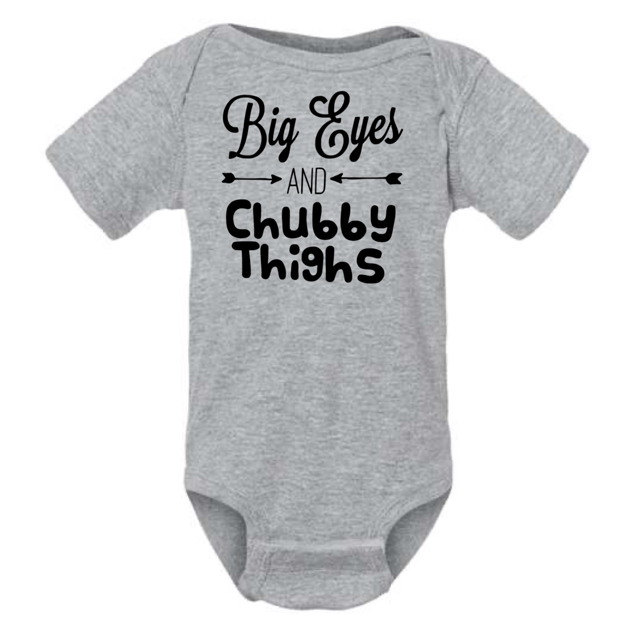 dkhandmade - BIG EYES AND CHUBBY THIGHS BABY ONESIE